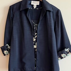 Sara Elizabeth Women’s 3 Pc Navy Skirt Suit Size 12